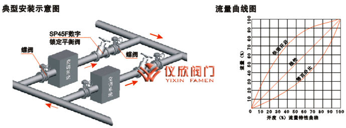 SP45、SP15數(shù)字鎖定平衡閥安裝示意圖